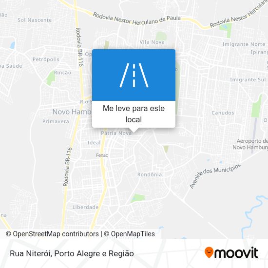 Rua Niterói mapa