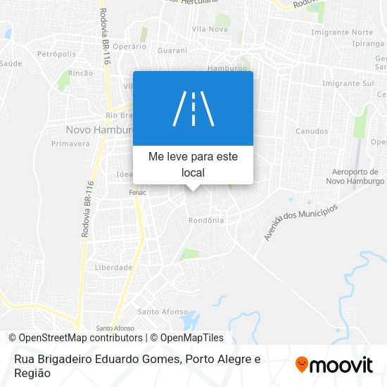 Rua Brigadeiro Eduardo Gomes mapa