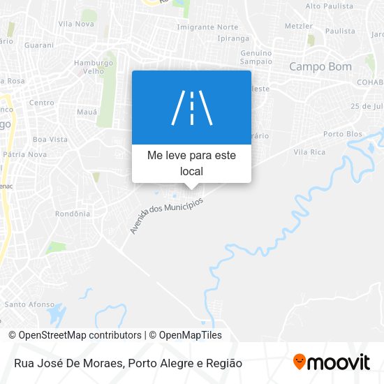 Rua José De Moraes mapa