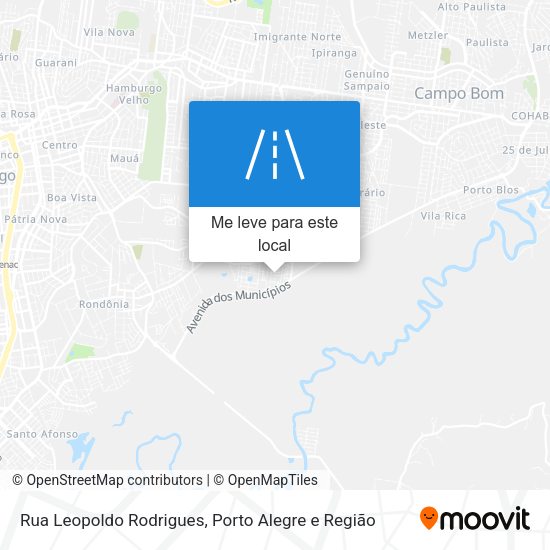 Rua Leopoldo Rodrigues mapa