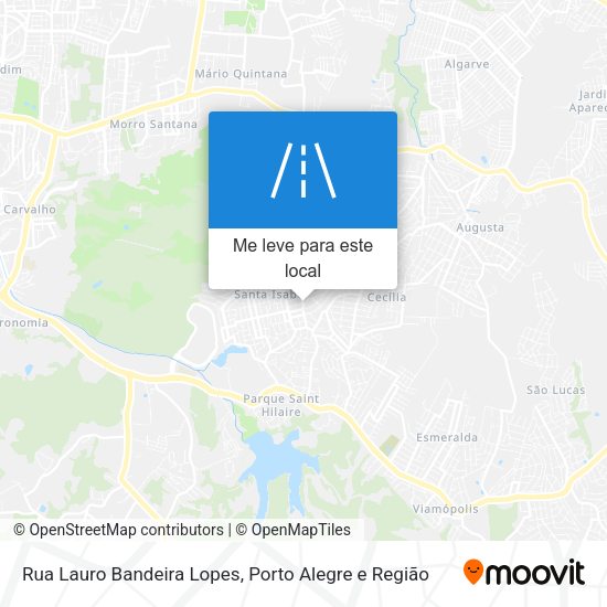 Rua Lauro Bandeira Lopes mapa