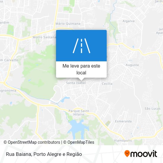 Rua Baiana mapa
