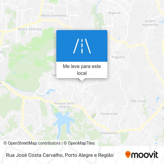 Rua José Costa Carvalho mapa