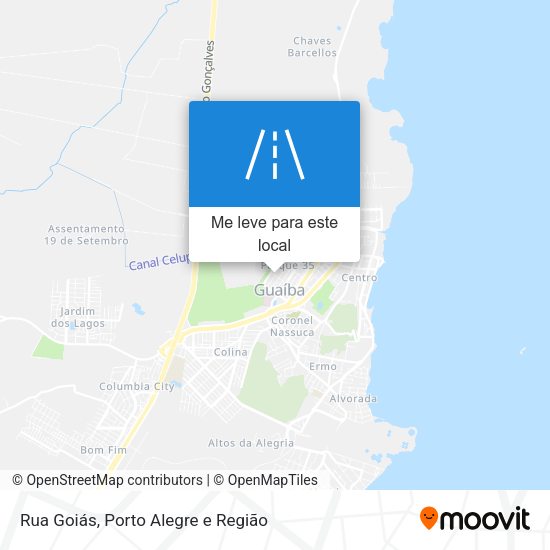Rua Goiás mapa