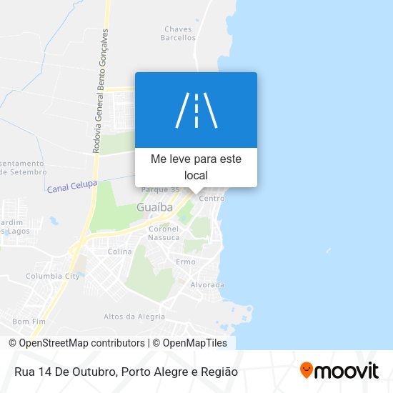 Rua 14 De Outubro mapa