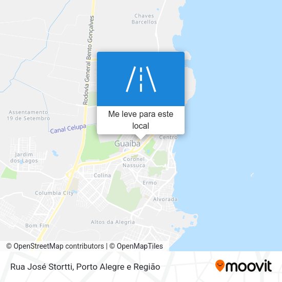 Rua José Stortti mapa