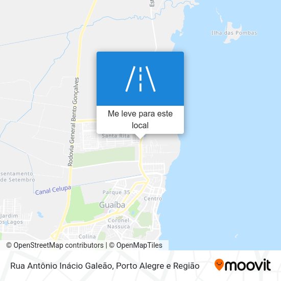 Rua Antônio Inácio Galeão mapa