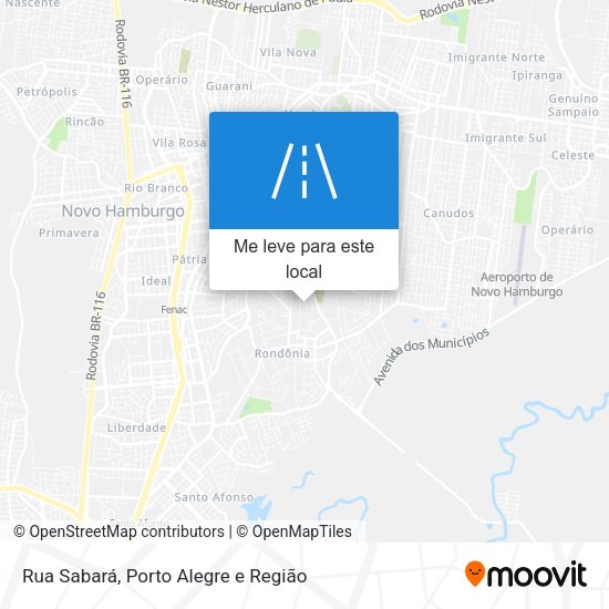 Rua Sabará mapa