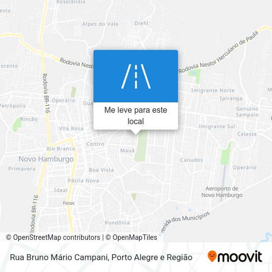 Rua Bruno Mário Campani mapa