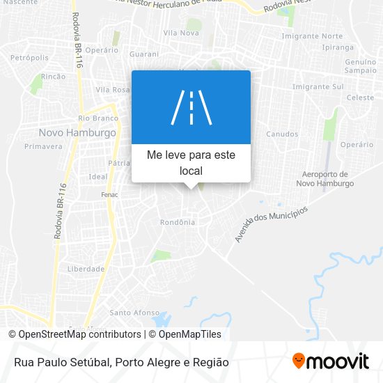 Rua Paulo Setúbal mapa