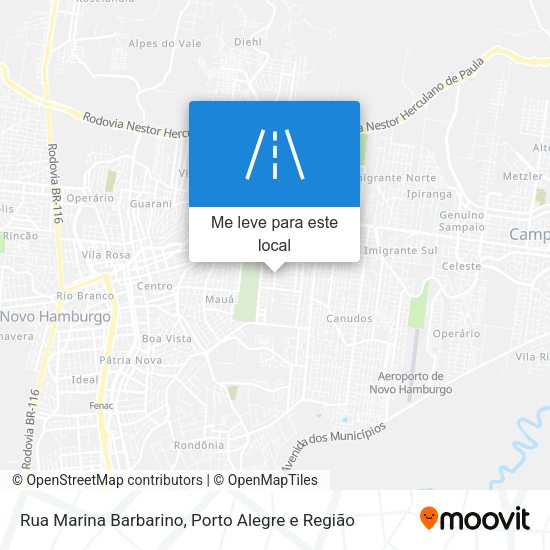 Rua Marina Barbarino mapa