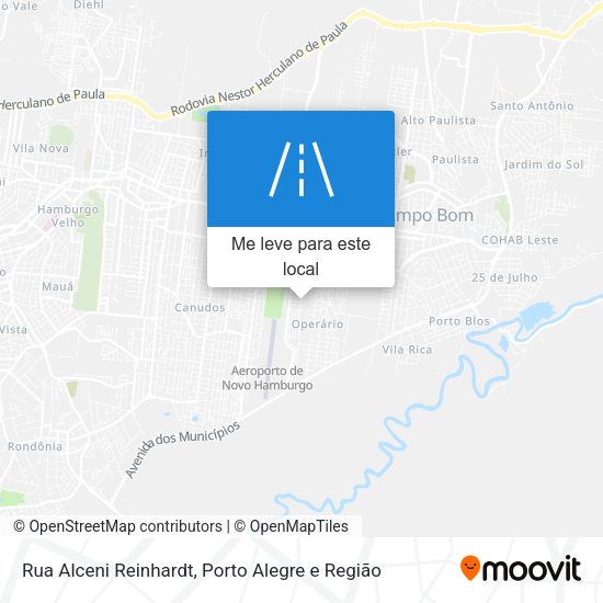 Rua Alceni Reinhardt mapa