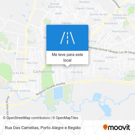 Rua Das Camélias mapa