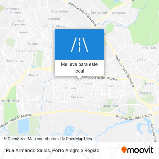 Rua Armando Salles mapa