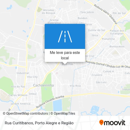 Rua Curitibanos mapa