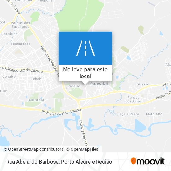 Rua Abelardo Barbosa mapa