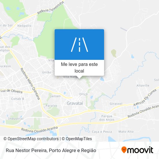 Rua Nestor Pereira mapa