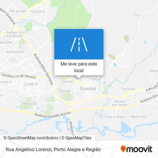 Rua Angelino Lorenzi mapa