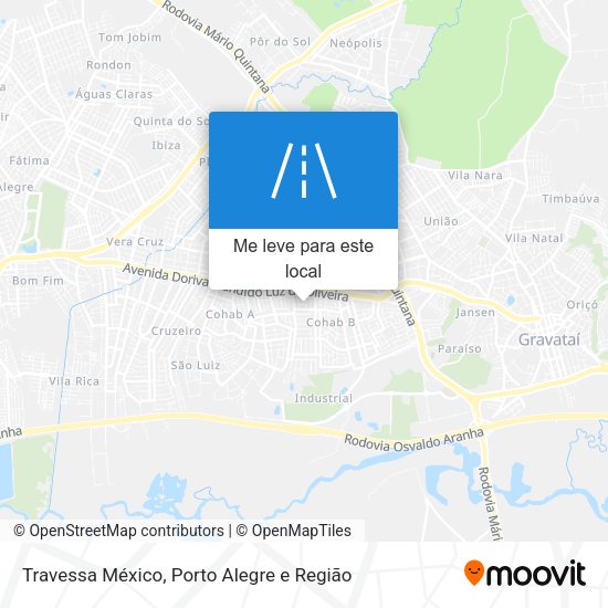 Travessa México mapa
