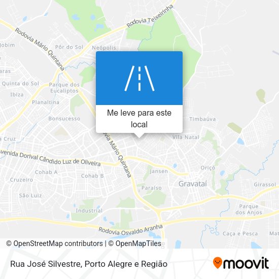 Rua José Silvestre mapa
