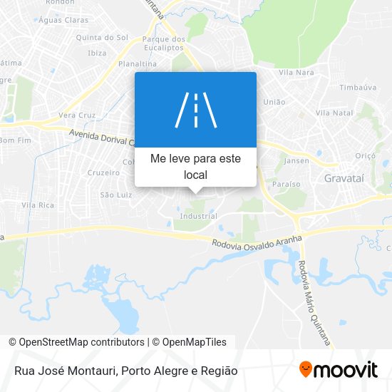 Rua José Montauri mapa