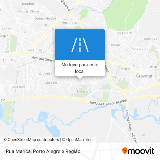 Rua Maricá mapa
