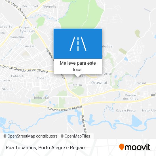 Rua Tocantins mapa
