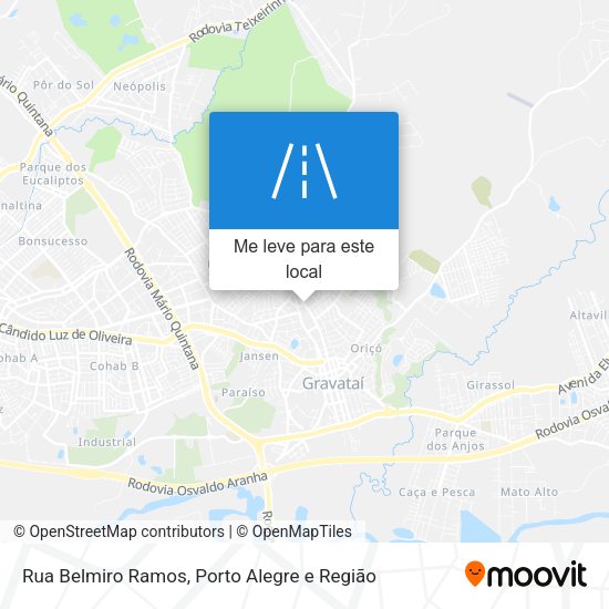 Rua Belmiro Ramos mapa