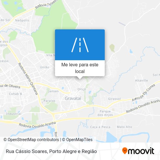 Rua Cássio Soares mapa