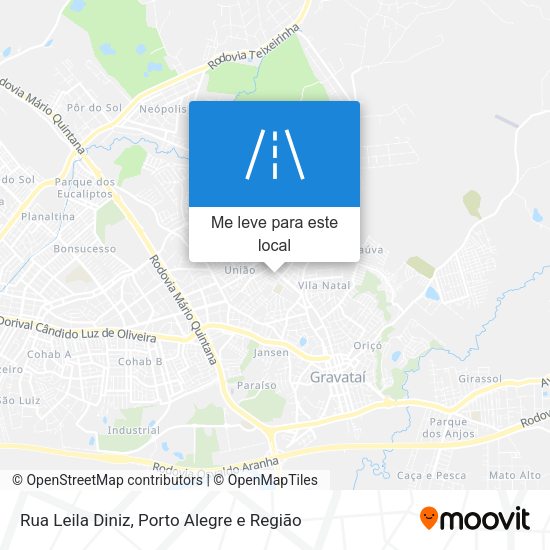 Rua Leila Diniz mapa