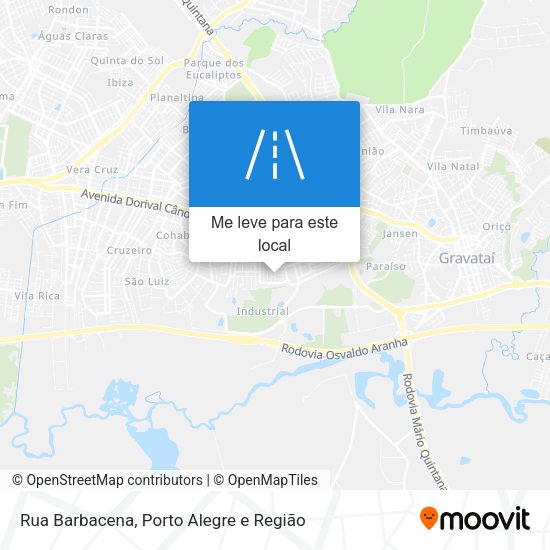 Rua Barbacena mapa