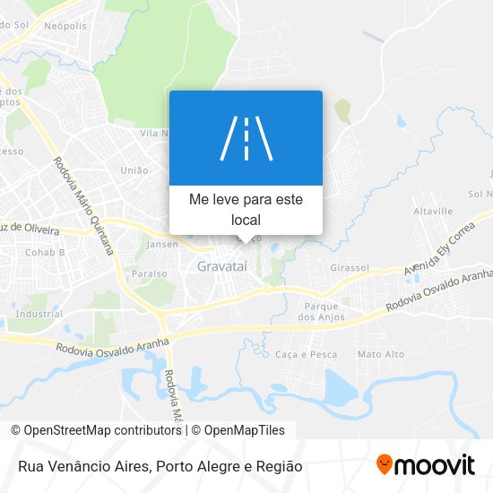Rua Venâncio Aires mapa