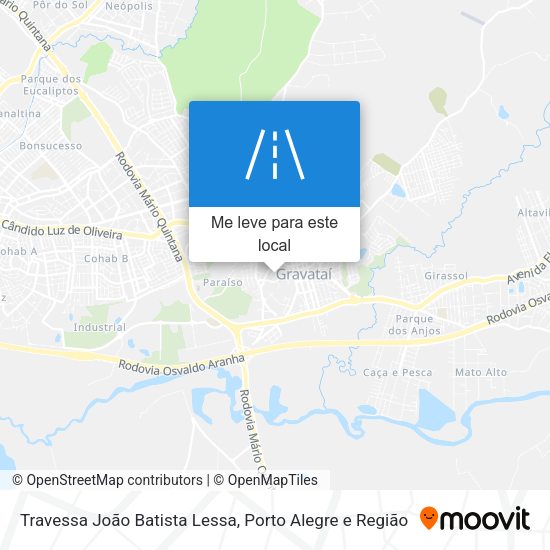 Travessa João Batista Lessa mapa