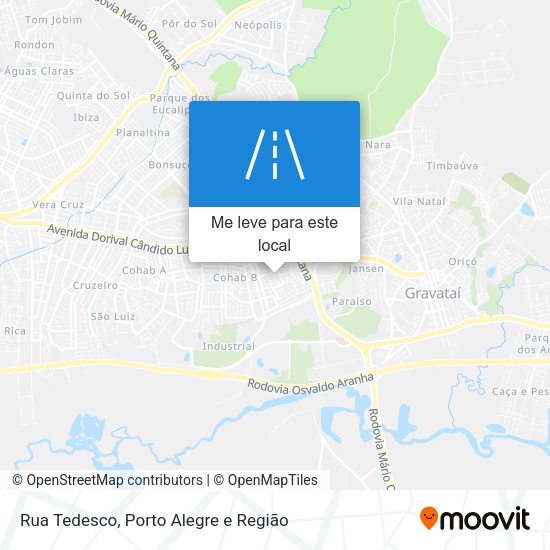Rua Tedesco mapa