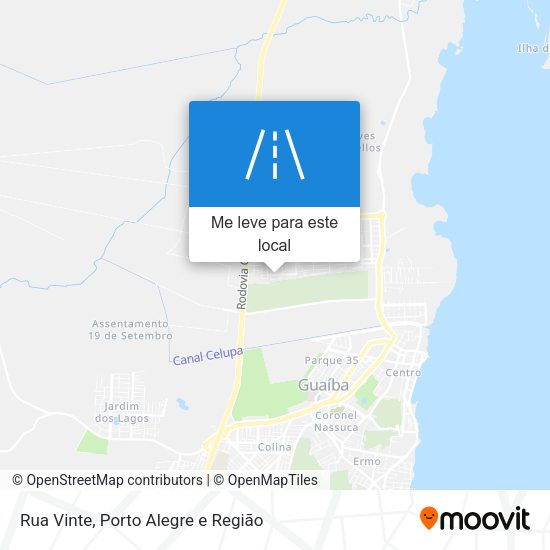 Rua Vinte mapa