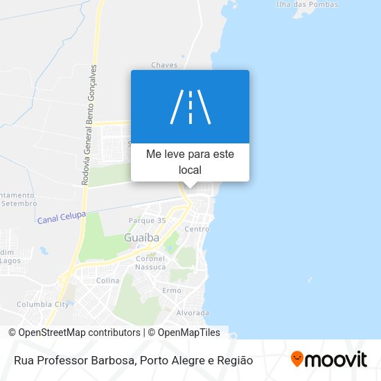 Rua Professor Barbosa mapa