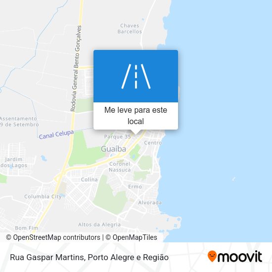 Rua Gaspar Martins mapa