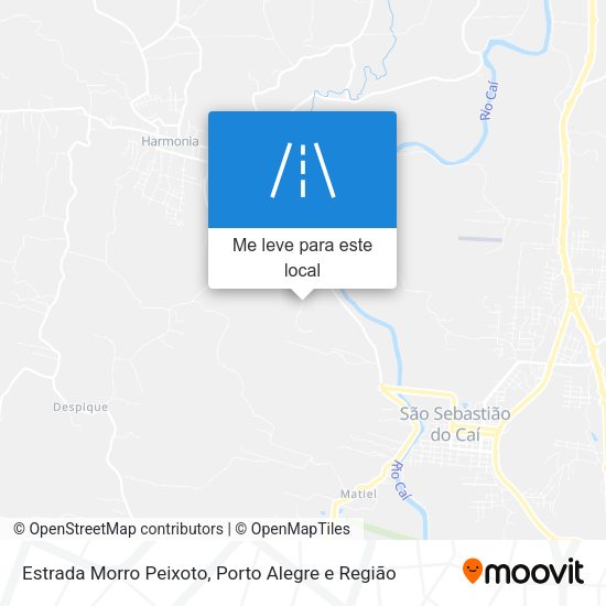 Estrada Morro Peixoto mapa