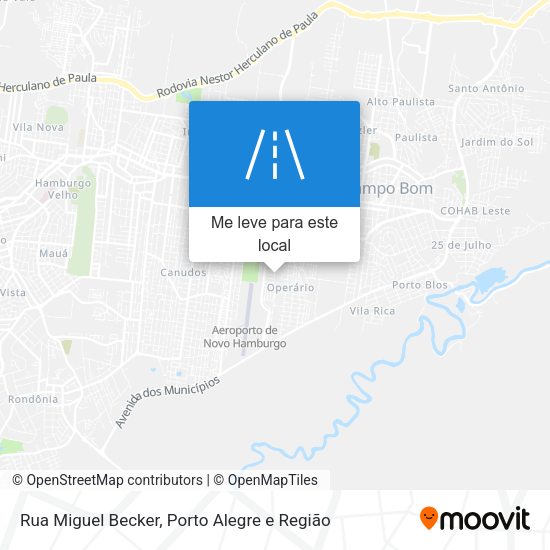 Rua Miguel Becker mapa