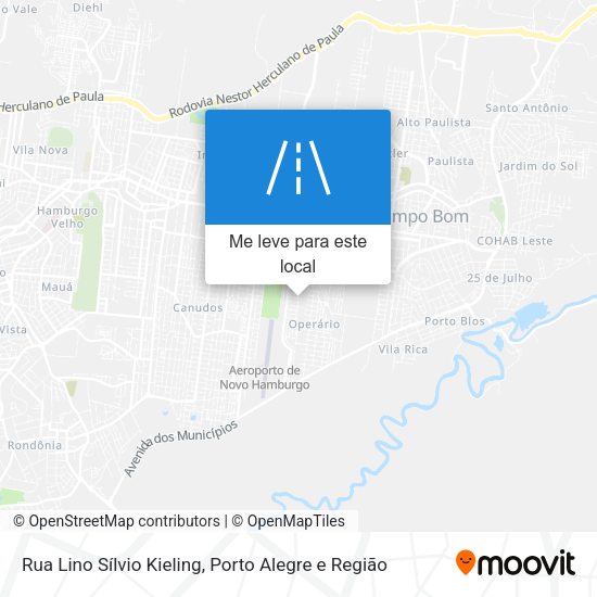 Rua Lino Sílvio Kieling mapa