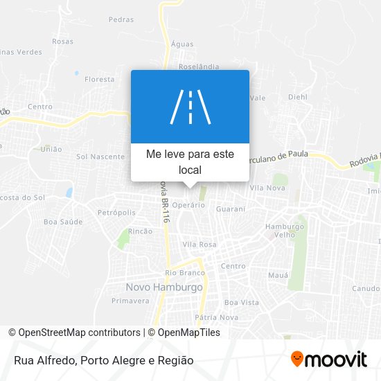 Rua Alfredo mapa