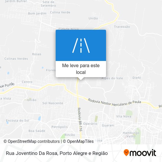 Rua Joventino Da Rosa mapa