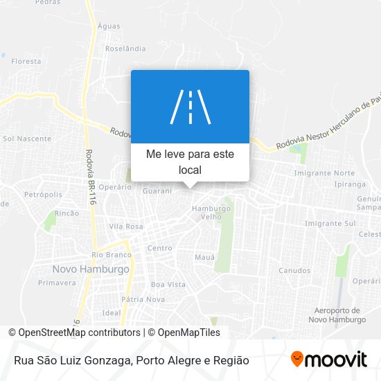 Rua São Luiz Gonzaga mapa