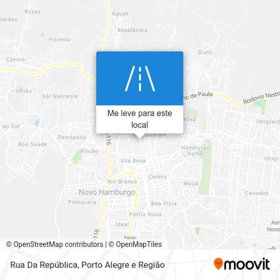 Rua Da República mapa
