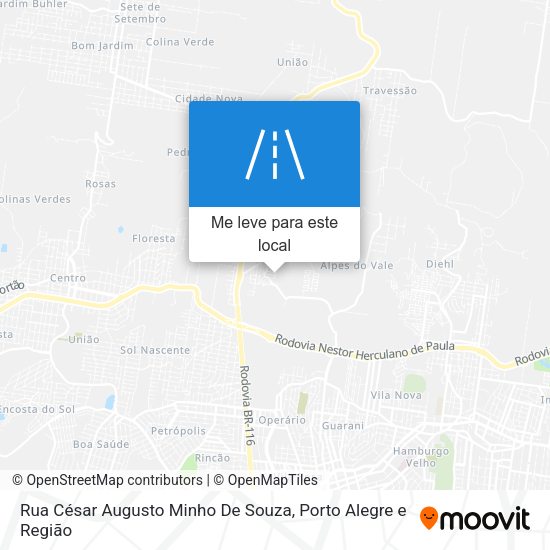 Rua César Augusto Minho De Souza mapa