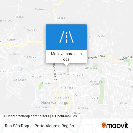 Rua São Roque mapa