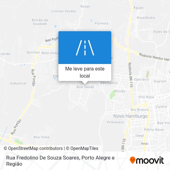 Rua Fredolino De Souza Soares mapa