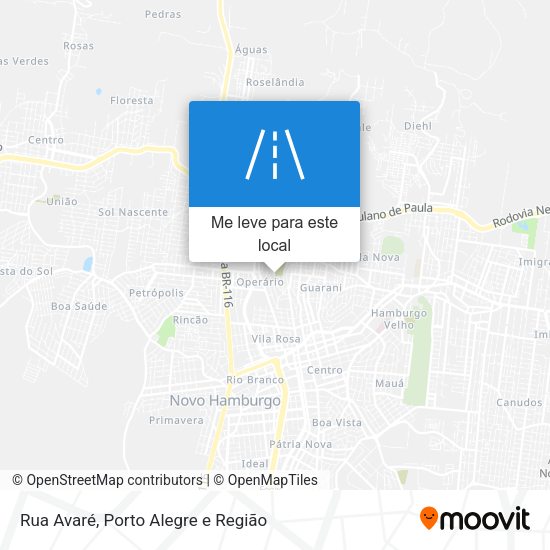 Rua Avaré mapa