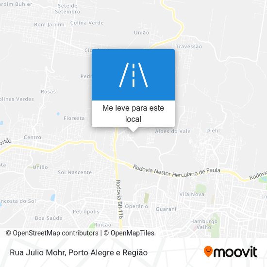 Rua Julio Mohr mapa