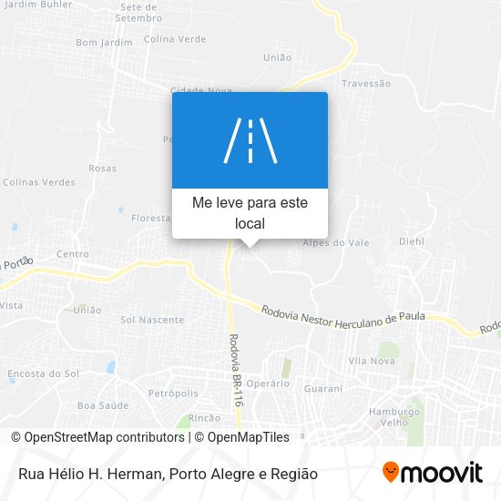 Rua Hélio H. Herman mapa